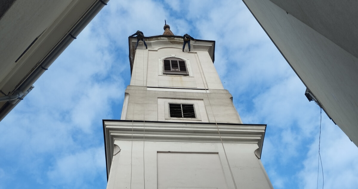 Templom veszélytelenítése és karbantartása – Esztergom
